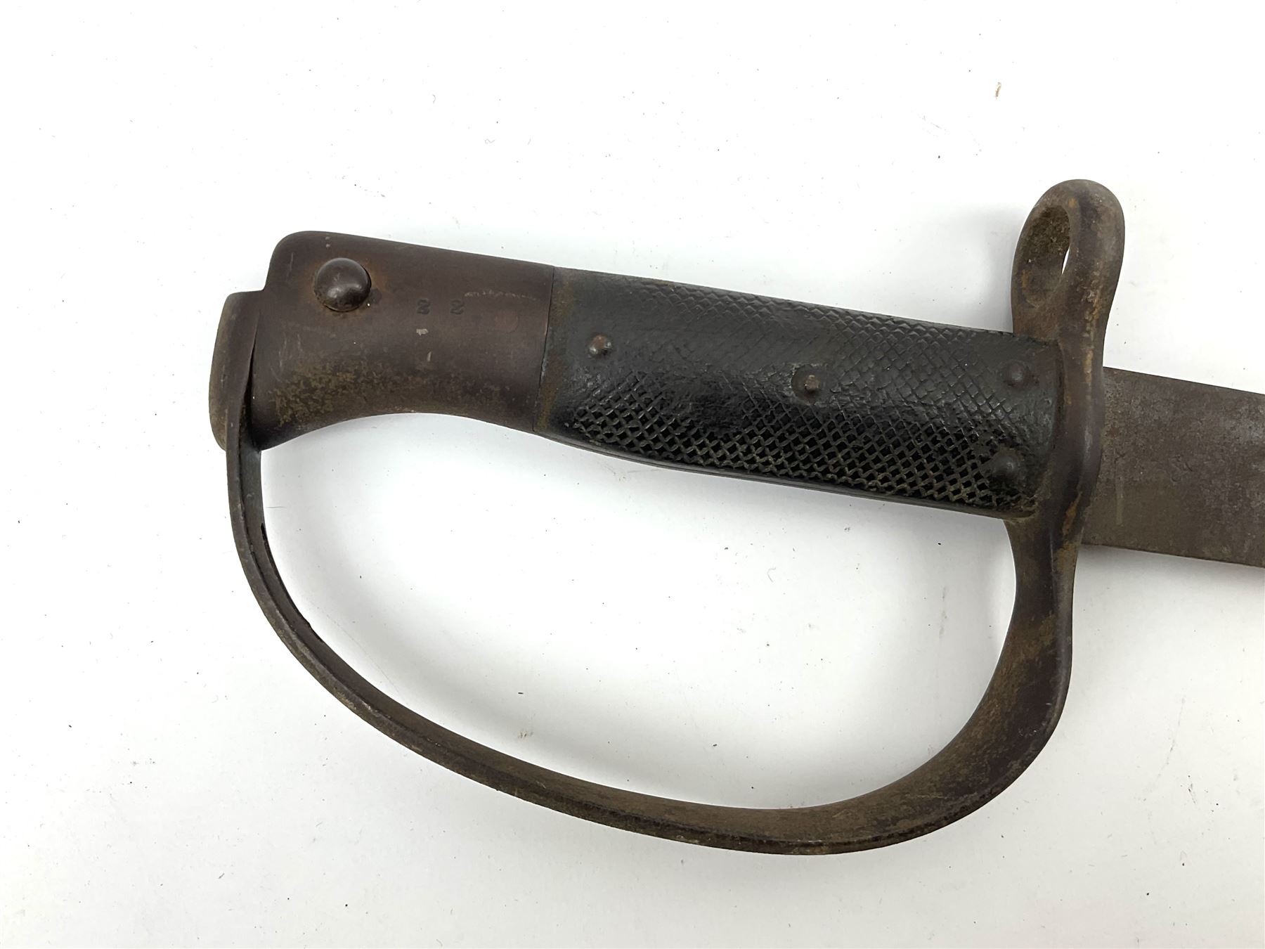 Pattern 1879 Martini Henry Carbine heavy artillery sawback sword