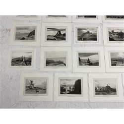 William Daniell RA (British 1769-1837): Scarborough, Whitby, Flamborough, Whitehaven, Tynemouth, Holy Island, Lancaster, et al., set of nineteen aquatints 23cm x 30 cm (19) (unframed)