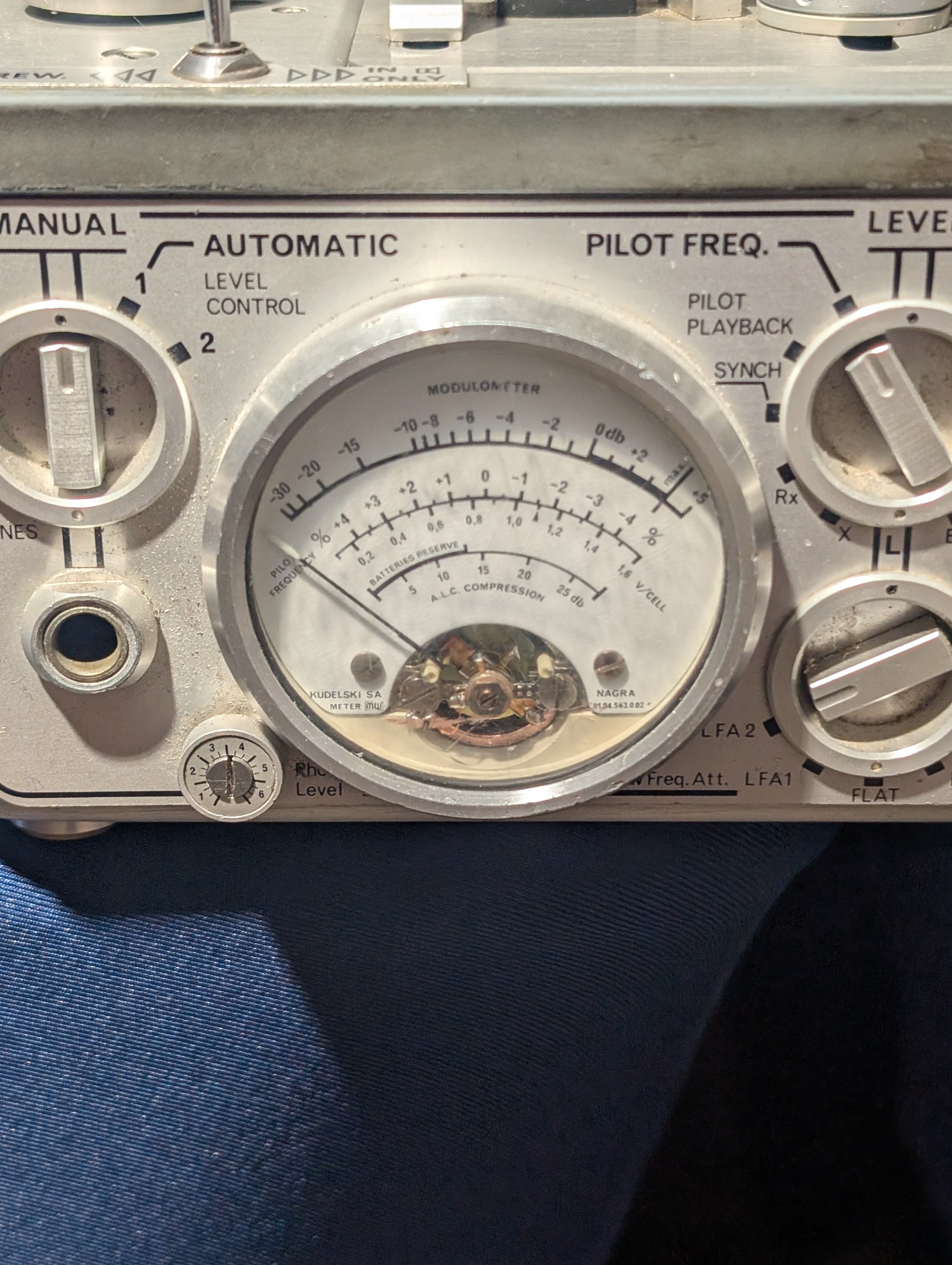 Nagra 4.2 portable mono reel to reel tape recorder, made in Switzerland, circa 1970