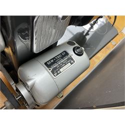 Vintage Brother electric sewing machine in case together with a Frister and Rossmann model 45 sewing machine in case