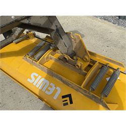 Lewis forklift snow plough attachment