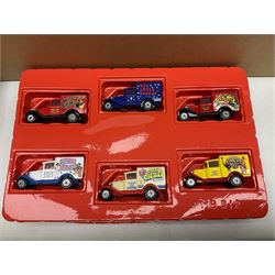 Collection of die-cast models including thirty-three K H Norton vehicles, Action City Fast Wheels, Gilbow Railway Collection, Matchbox Presents 'The Circus Comes to Town', loose models etc in two boxes