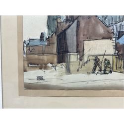 Harry Hudson Rodmell (British 1896-1984): Beverley Minster, watercolour and ink signed 39cm x 48cm 