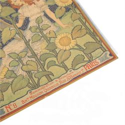 Eugène Grasset (Swiss 1845-1917): 'La Grande Dame', colour lithograph with gold ink and embossing, published c1893, 27cm x 18cm (unframed)