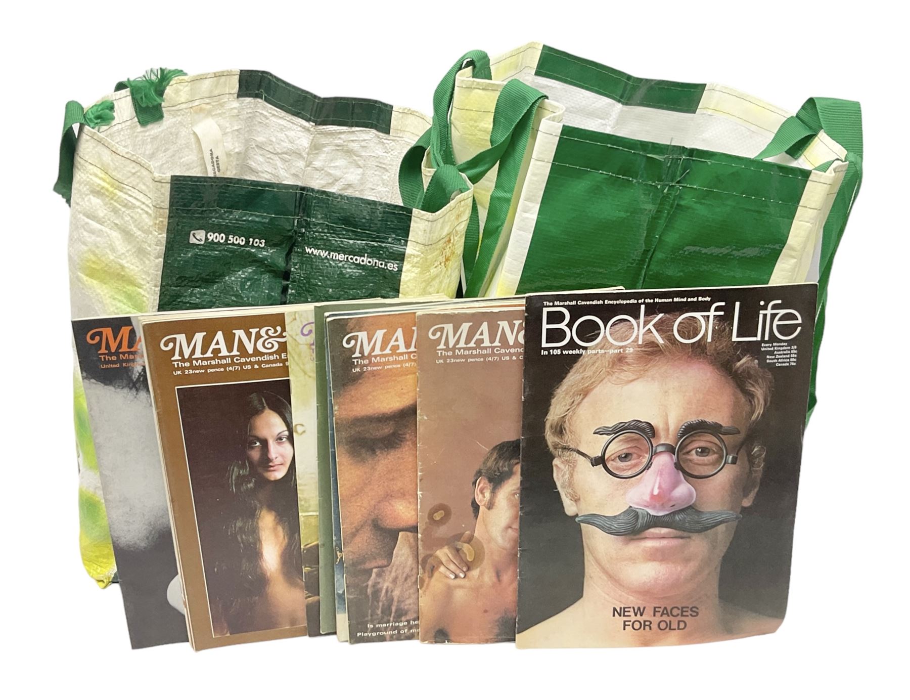Quantity of vintage erotica magazines, Man & Woman, together with a quantity of Book of Life magazines 
