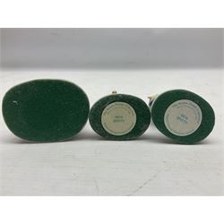 Eleven Robert Harrop figures from the Beano Dandy collection, comprising One Man & His Dawg BDS08, Picnic Desperate Dan BDS04, Fatty BD07, Desperate Dan BD03, Roger the Dodger BD20, Dennis the Menace BD01, Beryl the Peril BD05, Minnie the Minx BD04, Surfing BP03, two Spotty BD16, together with a Genuine Beano Ware lidded box (12)