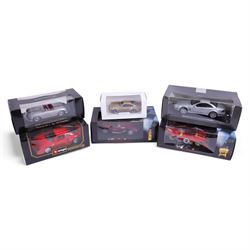 Six diecast model cars, comprising 1:18 scale Classico 1972 312P Ferrari with Shell Fuel P...