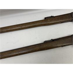 RFD ONLY AS NOT NITRO OR BLACK POWDER PROOFED - two late 19th century Martini Henry .303 carbines in poor condition for spares or repair, no visible numbers (2)