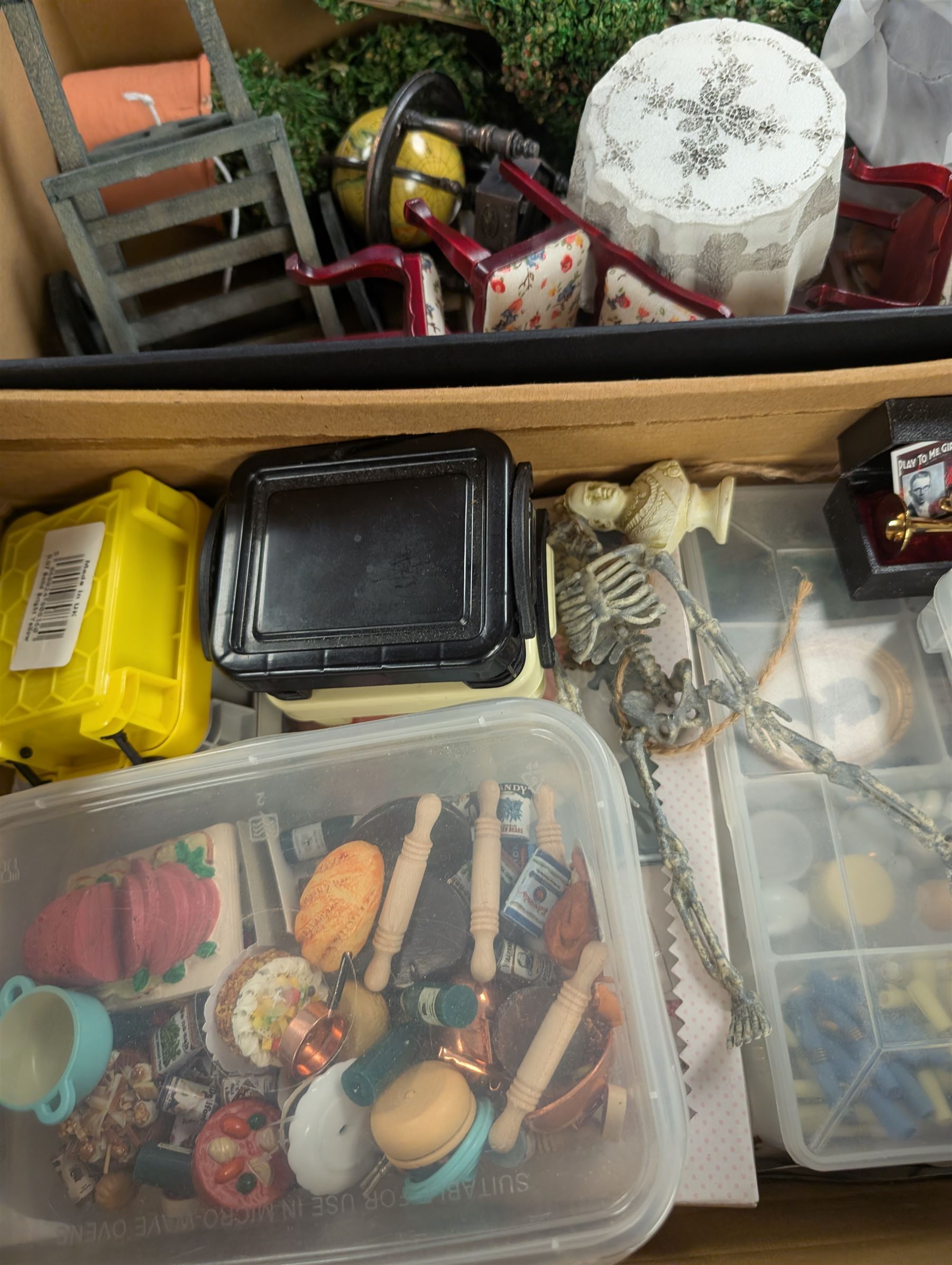 Burton Toys 'Caroline's Home' dolls house and a collection of dolls house furniture and accessories