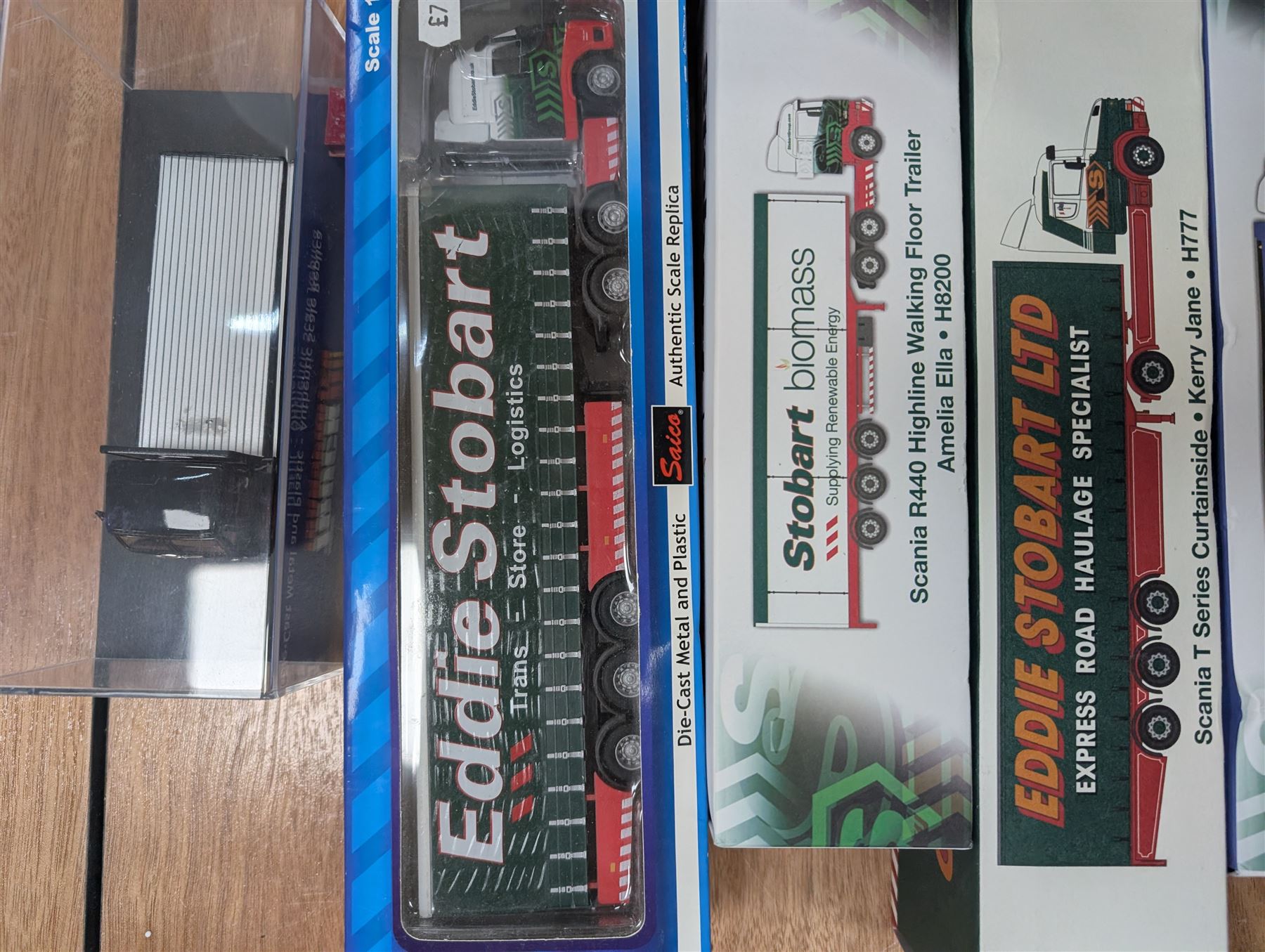 Collection of Atlas Editions Eddie Stobart die cast models, all boxed, most with certificates of authenticity, and two other diecast lorries