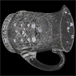 Stuart Crystal Mansfield pattern drinking glasses, including hock glasses, sherry glasses and wine glasses, together with a matching water jug (42)