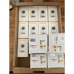 Nine indoor plug in security cameras with two way audio,night vision, panoramic view and four led plug in bedside lights - THIS LOT IS TO BE COLLECTED BY APPOINTMENT FROM DUGGLEBY STORAGE, GREAT HILL, EASTFIELD, SCARBOROUGH, YO11 3TX