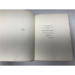 W.G. Grace - Cricket. 1891. Signed limited edition No.78/652. Re-bound in half leather with gilt panelled spine, marbled boards and end papers.