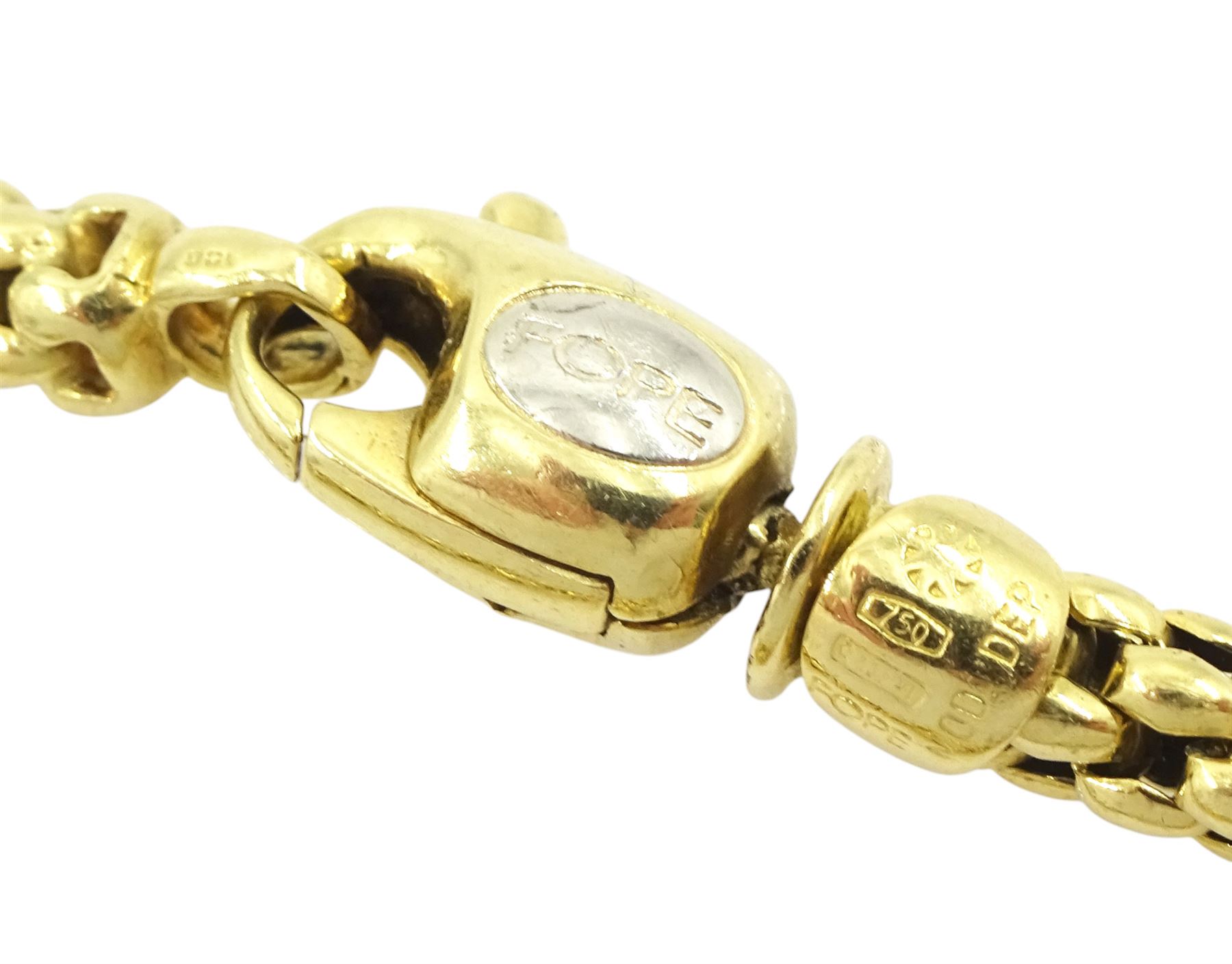 FOPE Solo 18ct gold bracelet, stamped 750