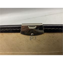 Vintage government officer's briefcase, with Crown and ER motif, H31cm