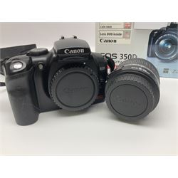 Canon EOS Digital Rebel camera body, serial no. 1960505067, with 'Canon Zoon EF-S 18-55mm 1:3.5-5.6 II' lens, in original box 