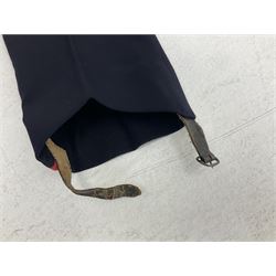 York and Lancaster Regimental mess uniform of jacket and trousers; together with Royal Artillery peaked cap