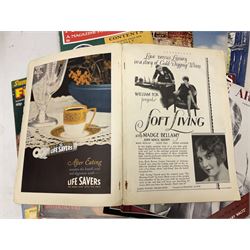 Miscellaneous ephemera including large quantity of theatre programmes c1936-2000s, some bearing signatures; 1930s/40s sheet music; film magazines including Screenland 1928, Theatre Arts 1950s, Film Review 1980s/90s etc