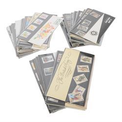 Queen Elizabeth II mint decimal stamps in presentation packs, 