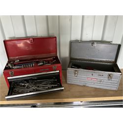 Two Craftsman toolboxes with tools such as sockets, Craftsman spanner sets and other  - THIS LOT IS TO BE COLLECTED BY APPOINTMENT FROM DUGGLEBY STORAGE, GREAT HILL, EASTFIELD, SCARBOROUGH, YO11 3TX