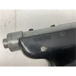 Italian RO72 .177 target air pistol with break barrel action, shaped and chequered grips L32cm