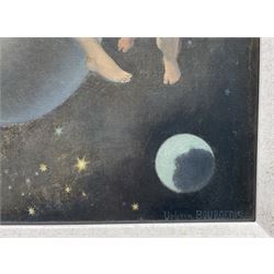 Urbain Bourgeois (French 1842-1911): The Crowning of Venus, oil on canvas signed 41cm x 32cm 
Provenance: private collection, purchased Christie's London 12th September 2013 Lot 156