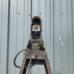 Small trailer with removable metal lid and spare wheel  - THIS LOT IS TO BE COLLECTED BY APPOINTMENT FROM DUGGLEBY STORAGE, GREAT HILL, EASTFIELD, SCARBOROUGH, YO11 3TX