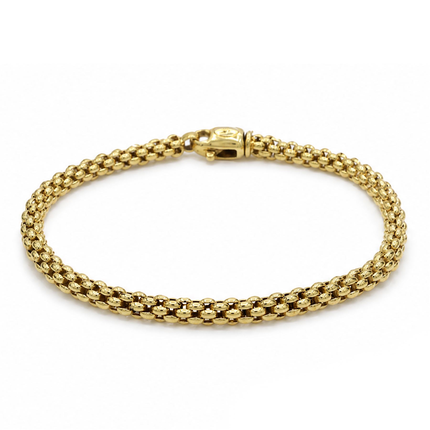 Fope 18ct gold bracelet, with lobster clasp, London import mark 1997