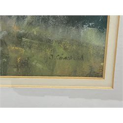 Jill Grinstead (Northern British Contemporary): Dales Landscape, pastel signed 35cm x 39cm 