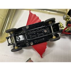 Collection of Chitty Chitty Bang Bang figures and model cars both loose and boxed, to include ‘Truly Scrumptious and Jeremy’ blister pack signed by Adrian Hall