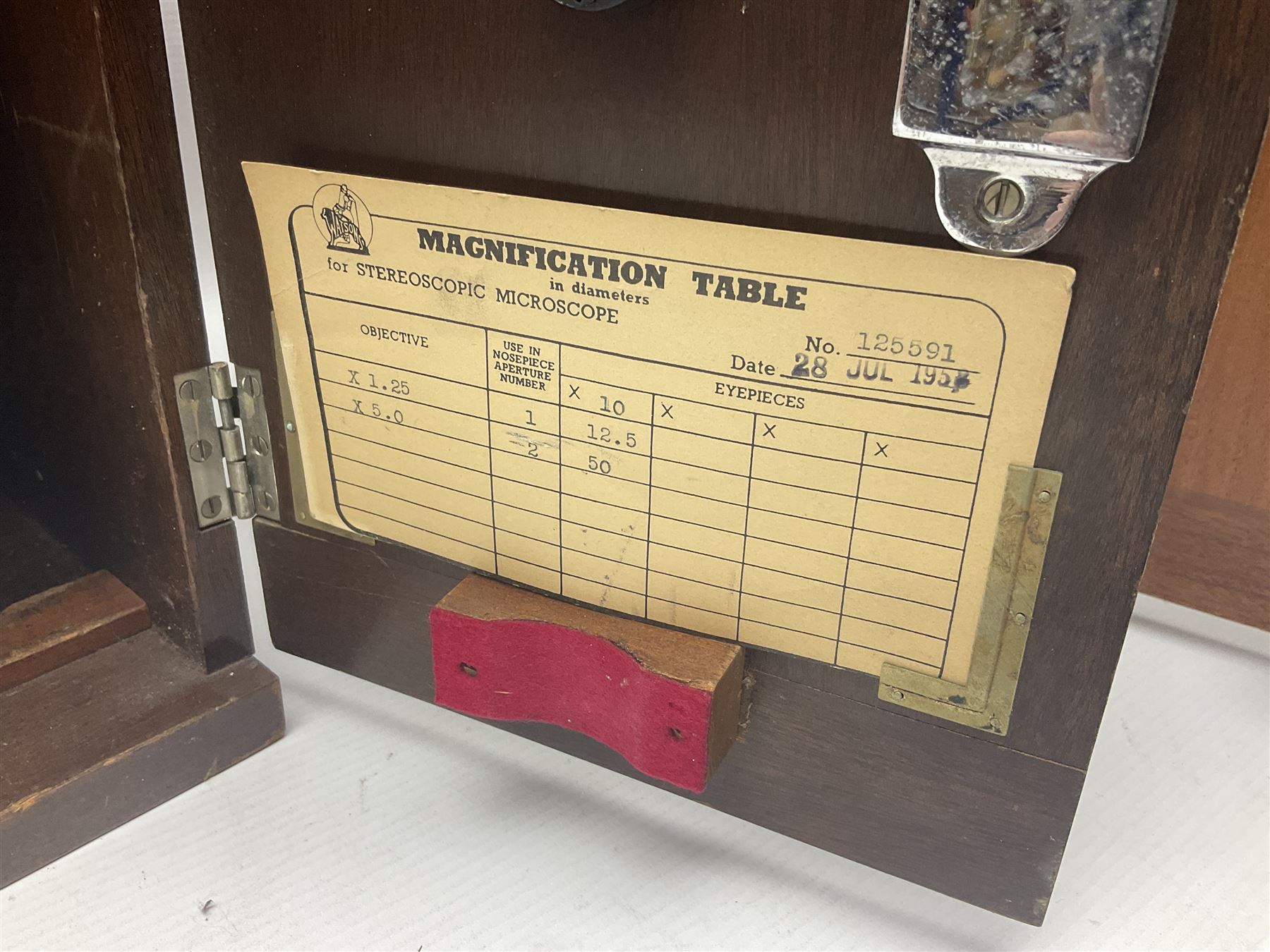 Three W. Watson & Sons microscopes, comprising Barnet binocular no 125253, Kima no 123196 and Service no 44858, all boxed 