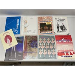 Twenty-nine Theatre and Cinema programmes 1960s - 1990s including The Sound of Music, My Fair Lady, Cleopatra, Beckett, A Man For All Seasons, Doctor Dolittle, Sleeping Beauty etc, Opera North, Ballet, Musicals etc