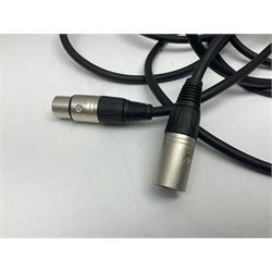 Shure SM58 Dynamic microphone; in original bag with paperwork; Shure Prologue 10H-LC Dynamic microphone; boxed; each with cable and tubular chrome adjustable stand (4)