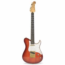 Yamaha Pacifica six-string electric guitar, with maple neck and sunburst finish, serial no...