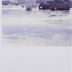 Gordon Hales (British 1916-1997): 'Tall Ships in the Upper Pool', watercolour signed, titled on label verso 32cm x 48cm 