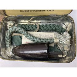 Quantity of WW2 specimens of bomb parts, parachute cord, ammunition cases, shrapnel etc which appear to have been on display in a museum and come with a detailed typed inventory and individual display cards giving description, where found and date