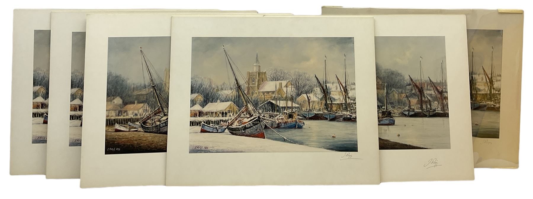 Jack Rigg (British 1927) 'New Year's Day Blackwater Maldon Essex