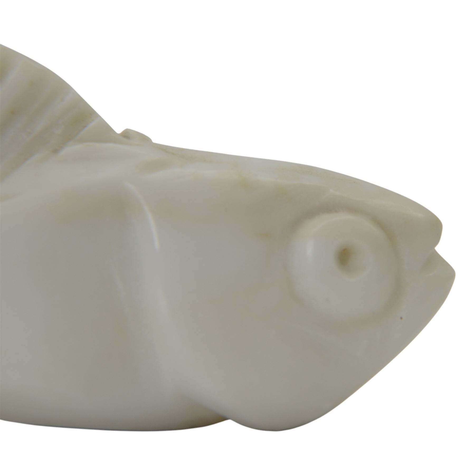 Darren Yeadon: marble Mackerel, signed to tail, L17cm