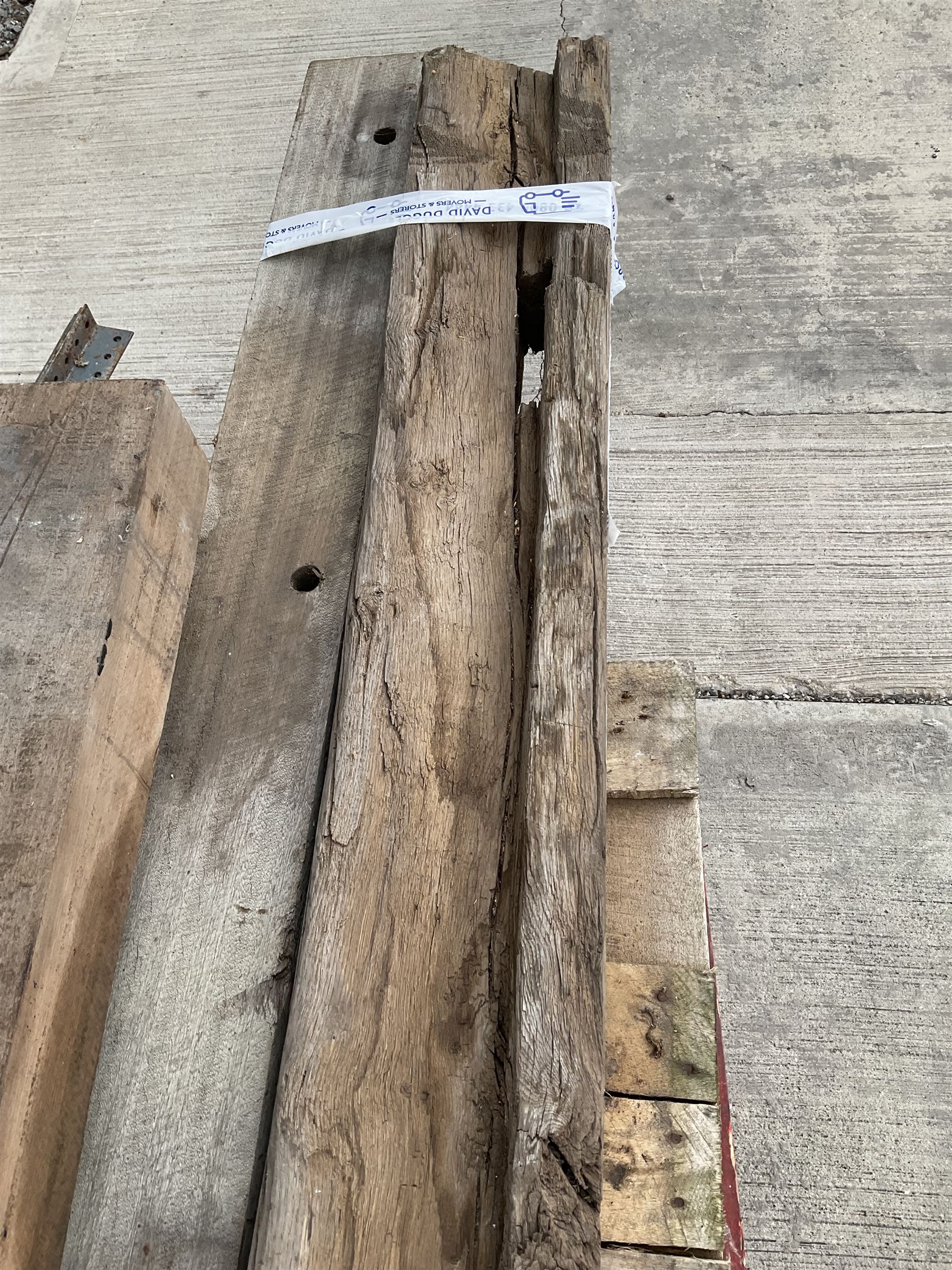 Four oak bream and various old doors