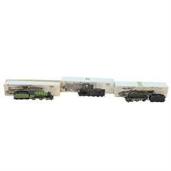 Three DJH Model Loco 00 gauge kit built locomotives, comprising no. K14 4-6-2 A8 class locomotive no. 9861, K1 4-4-0 LNER/BR D49 class 'Morpeth' locomotive and tender no. 2768 and D49 class 4-4-0 locomotive and tender unnumbered, all boxed 