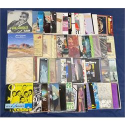 Quantity of vinyl records including Nina Simone 'Freedom', Frank Zappa 'Hot Rats', Etta James 'Deep In The Night' and other music, approximately 70, in one box