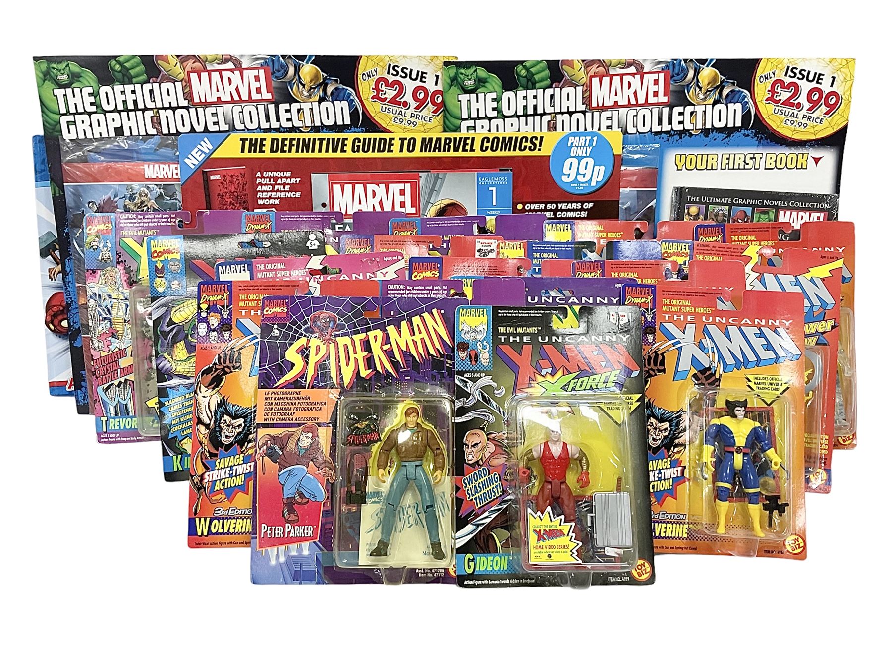Marvel X-Men - seventeen carded action figures from various series