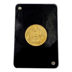 King George V 1912 gold full sovereign coin, Sydney mint, cased