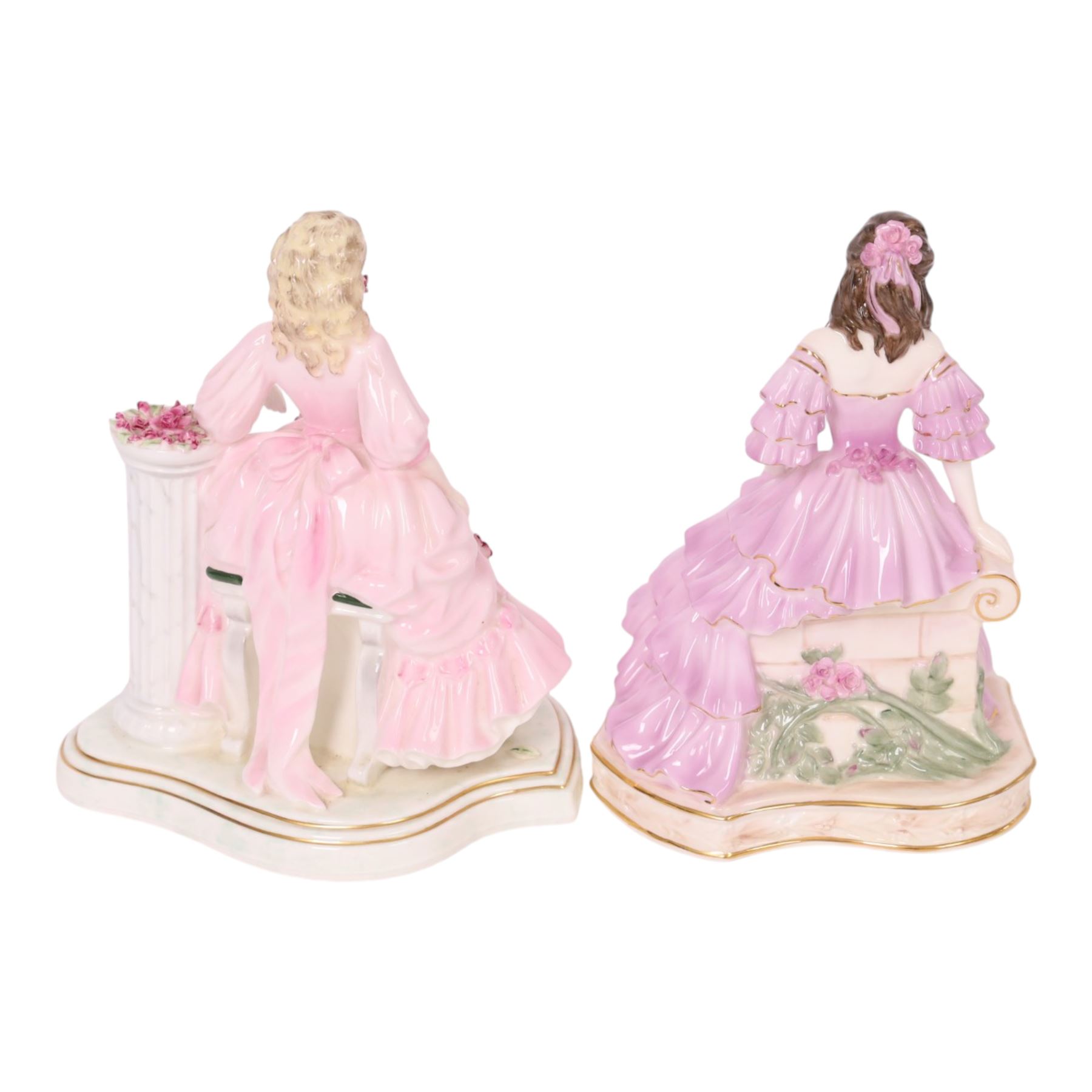 Two Coalport figures from the English Rose Collection, 1996 Blue Moon  203/1000 and 1992 May Queen 540/1000, both with certificate and box   