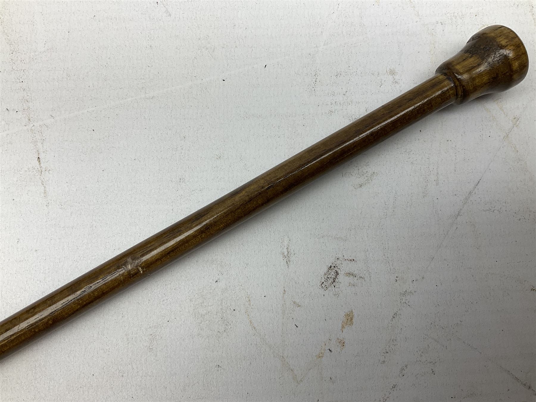 SECTION 1 FIREARMS CERTIFICATE REQUIRED OR REGISTERED FIREARMS DEALER - Pair of Reproduction Continental .44 calibre percussion target pistols, each with heavy 23.5cm octagonal to round barrel bearing various marks, crude scroll engraving to lock plate, hammer and octagonal section of barrel, unchequered walnut stock with brass butt plate and steel hooked trigger guard, numbered 8138 & 8164, L41.5cm overall; in maroon baize lined converted sapele mahogany fitted case bearing reproduction trade label for Trulock & Son Dublin containing small copper powder flask, steel scissor action bullet mould, nipple key, turned wooden mallet and lidded box, steel rammer and wooden cleaning rod, case L48cm