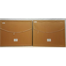 David Keith (Northern Contemporary): 'Swainby Farm' & 'Roseberry from above Great Ayton', two watercolours signed, titled and dated 1986 verso 34cm x 47cm & 36cm x 48cm (2)