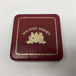 Queen Elizabeth II 1954 maundy coin set, cased