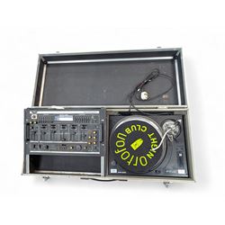 Electrovision mixer and a Pro 150 turntable, in large hardcase