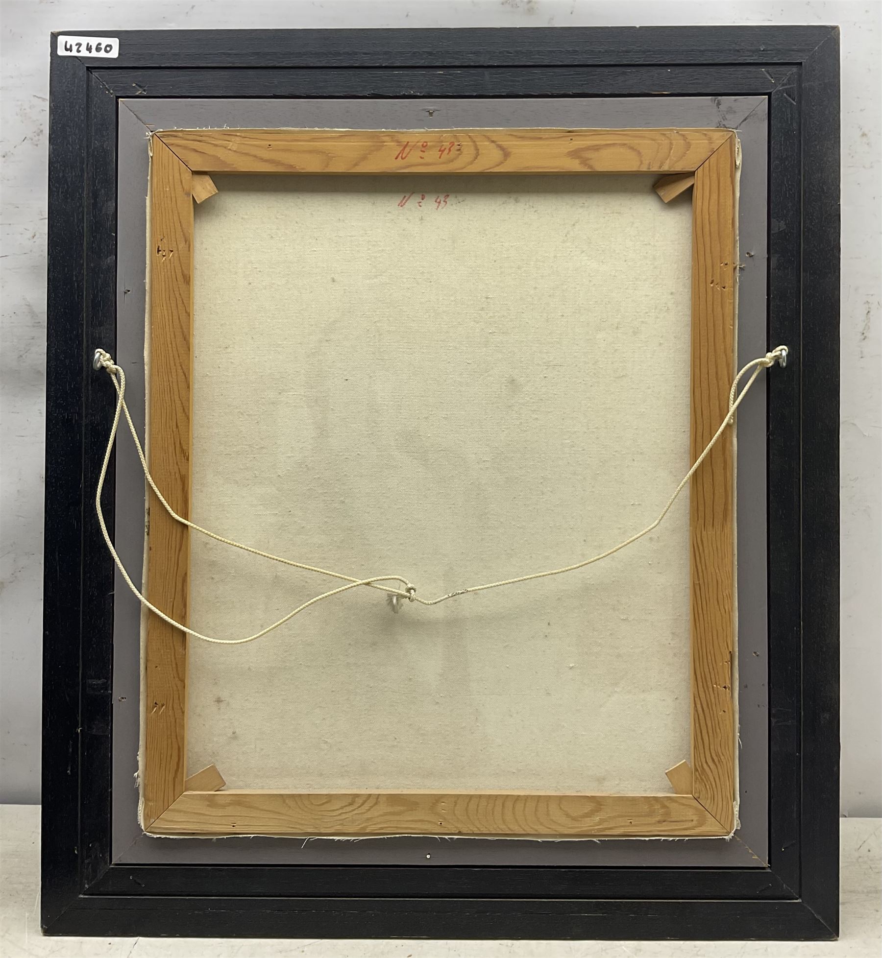 After Sir Thomas Lawrence (British 1769-1830): Mr and Mrs John Julius Angerstein, oil on canvas unsigned, titled on the mount 58cm x 49cm; After Domenico Induno (Italian 1815-1878): The Letter, oil on canvas signed 58cm x 49cm (2)