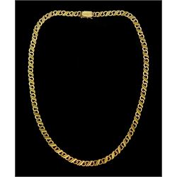 14ct gold fancy link chain necklace, stamped 585